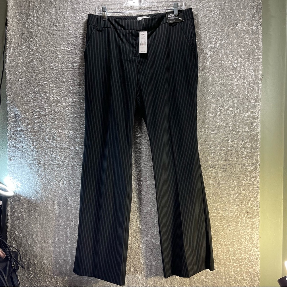 New York & Company Pants Womens 10 Black The 7th Avenue Bootcut Career NWT